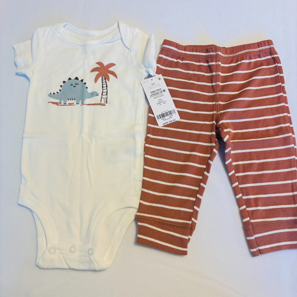 2 piece Carter's Dinosaur Themed Outfit-6 M